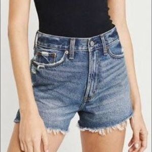 Abercrombie Annie High Rose Shorts